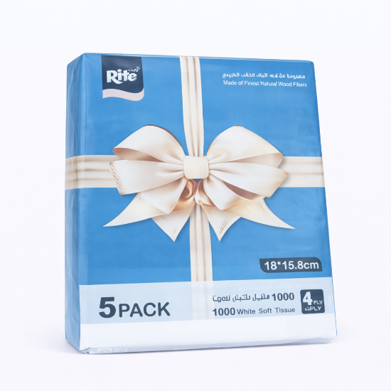 Picture of Rait Facial Tissues – 1000 Sheets | 4 Ply | Model 11825