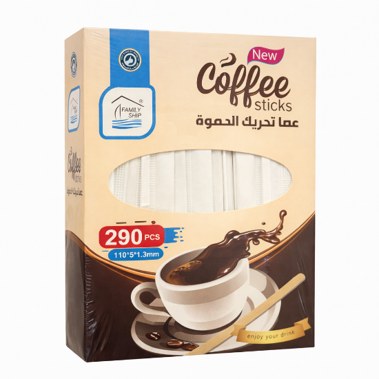 Picture of Rite Individually Wrapped Wooden Coffee Stirrers – 290 Pieces (Model 8841)