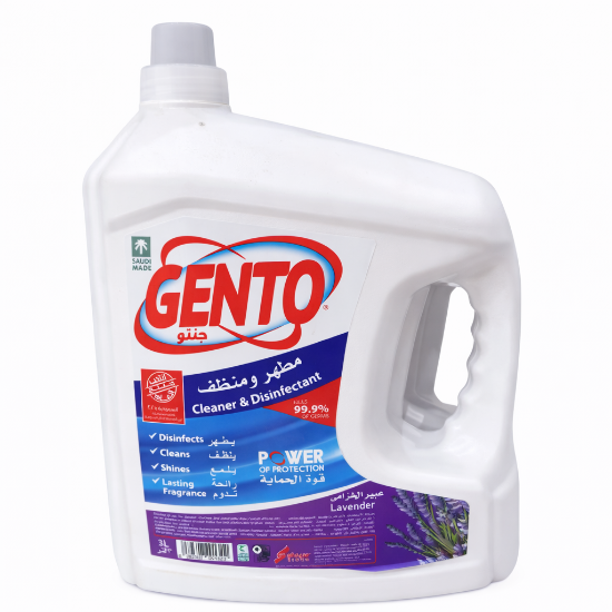 Picture of Gento Disinfectant – 3 Liters | Lavender | Pack of 6
