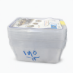 Picture of Right Clear Plastic Food Containers 1000 ml – 9 Pieces – Model 22-301