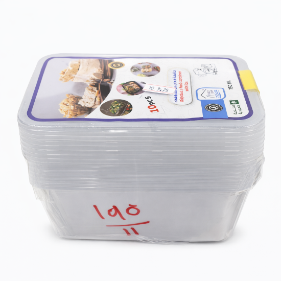 Picture of Rite Clear Plastic Containers – 10 Pieces – Model 22-302