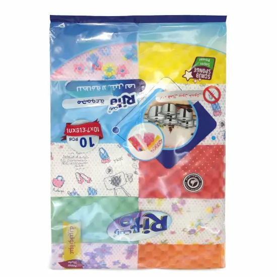 Picture of Rite Colored Sponge Scourers – 10 Pieces (Model 668)