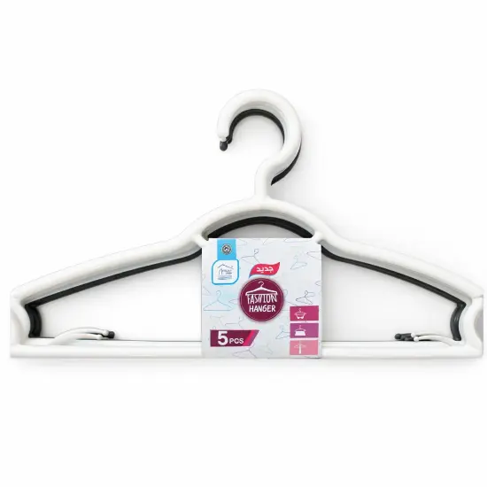 Picture of Rite Colored Plastic Clothes Hangers – 5 Pieces (Model 6688)