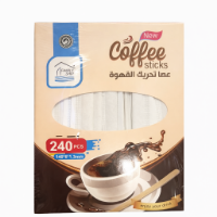 صورة أعواد تحريك القهوة الخشبية المغلّفة رايت – 240 قطعة (موديل 8840)