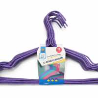 صورة علاقات ملابس حديد ملونة 12 حبة رايت – موديل 10383